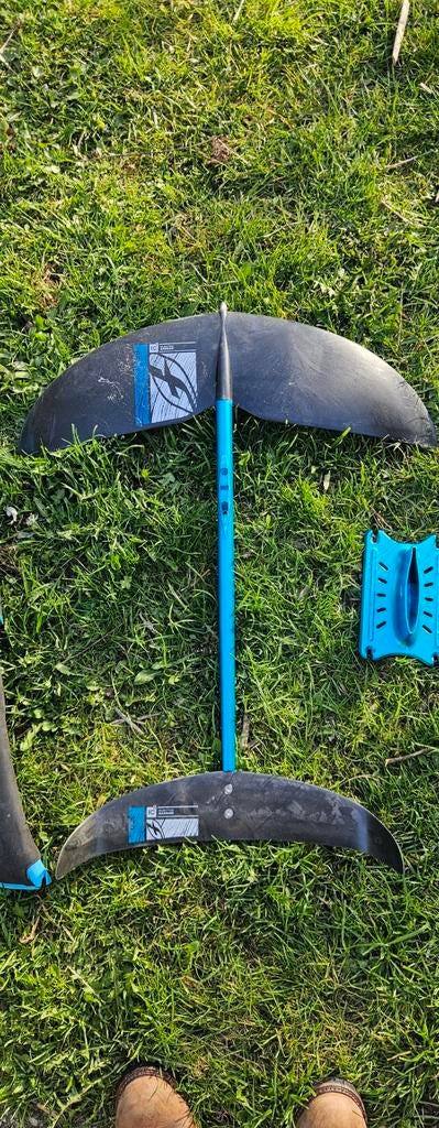 F One IC6 foil met 2 mastlengtes (95cm, 55cm) + hoes, Ophalen of Verzenden, Gebruikt, Overige typen, Met draagtas