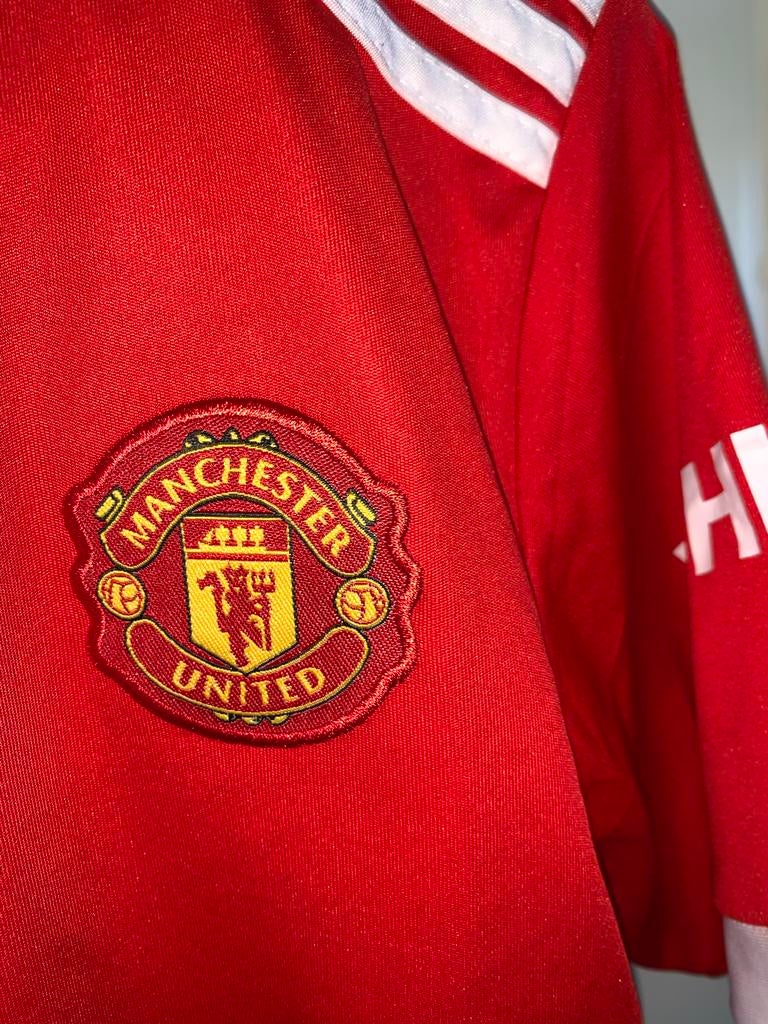 Manchester United Thuisshirt 2021/2022 maat S, Maat M, Ophalen of Verzenden, Zo goed als nieuw, Shirt