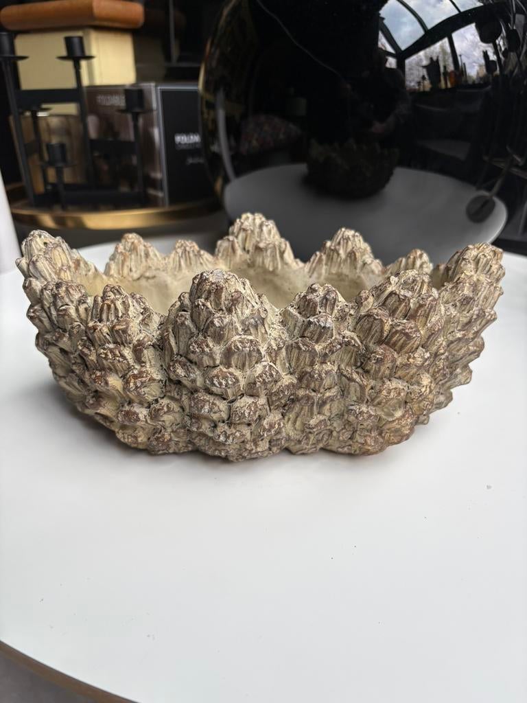 Daan Kromhout handmade pinecone kunstwerk, Huis en Inrichting, Ophalen of Verzenden, Zo goed als nieuw, Rond