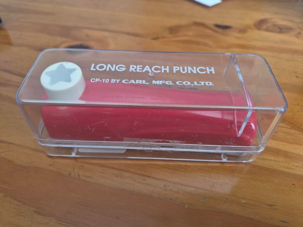 Carl Long Reach Punch CP-10 ster, Ophalen of Verzenden, Gebruikt, Clearstamp