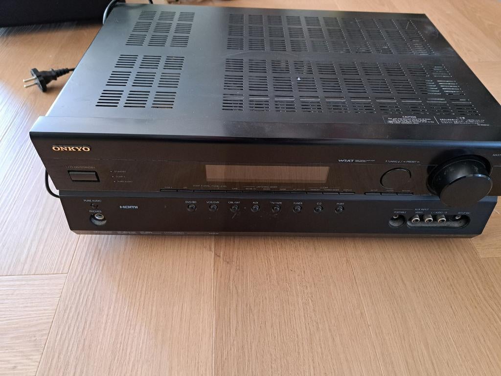Onkyo TX-SR507 Receiver met KEF Subwoofer en Surroundset, Gebruikt, Losse componenten, Speakers, Ophalen