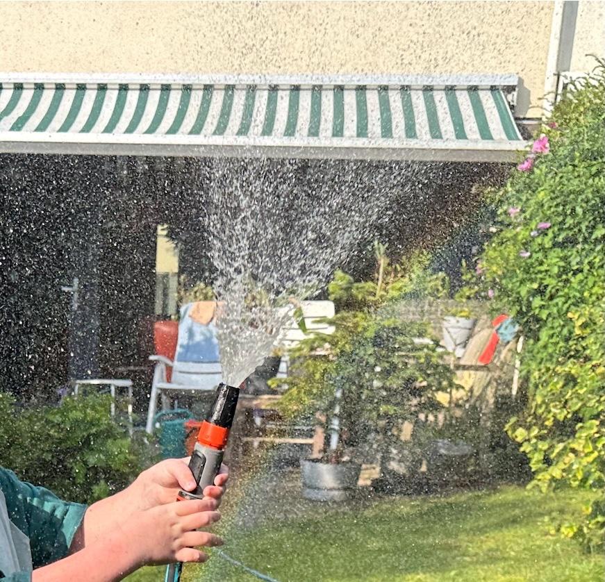 Zonnescherm 5m x 2,5m, handbediend. Amersfoort, Tuin en Terras, Ophalen, Gebruikt, 450 cm of meer, 150 tot 300 cm