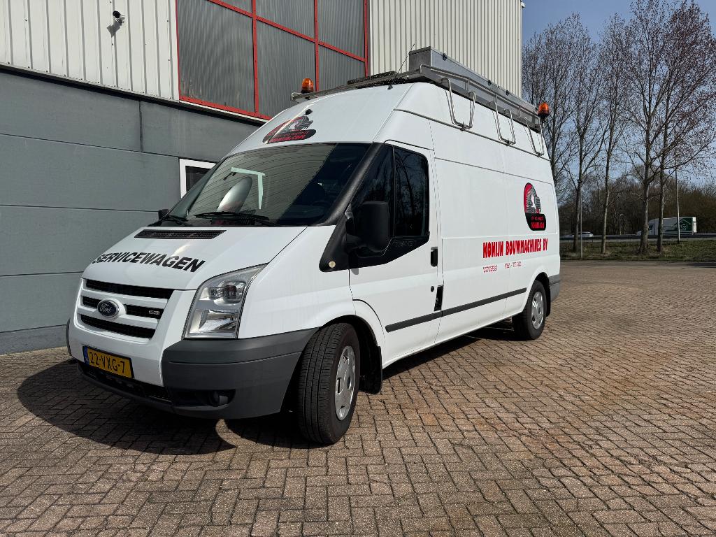 Ford Transit 2.4 350L VAN 115 HR 4.27 2008, Auto's, Zwart, 4 cilinders, 1865 kg, 2800 kg