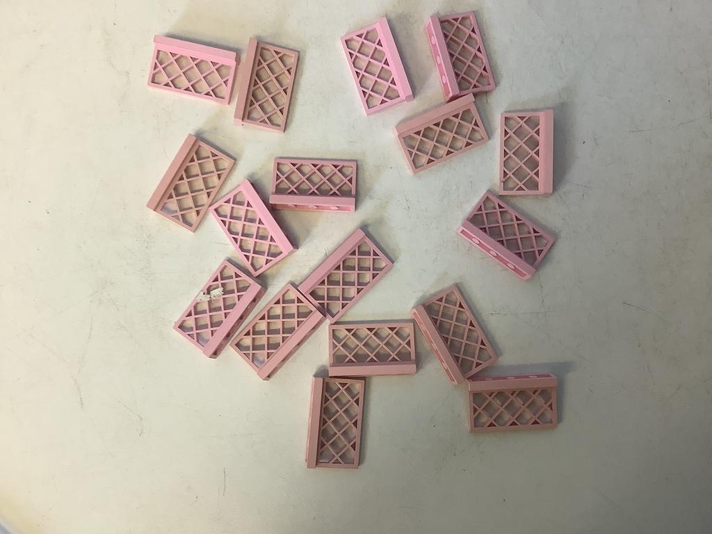 Lego hek raster 1x4x2 roze, Kinderen en Baby's, Speelgoed | Duplo en Lego, Ophalen of Verzenden, Gebruikt, Losse stenen, Lego