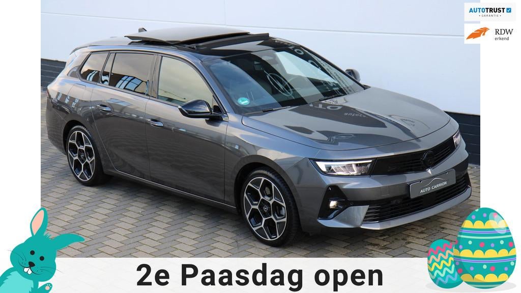 Opel Astra Sports Tourer 1.6 Turbo GS PHEV Pano HUD BTW !, Gebruikt, 4 cilinders, 179 pk, Leder en Stof
