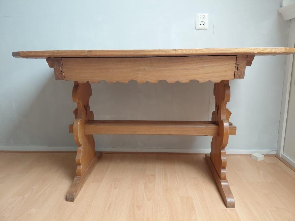 Tafel, Huis en Inrichting, Tafels | Eettafels, Gebruikt, 50 tot 100 cm, Vier personen, Rechthoekig, Ophalen