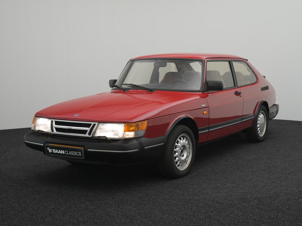 Saab 900 2.0i-16 (bj 1991), Auto's, Oldtimers, Voorwielaandrijving, Stof, Beige, Origineel Nederlands