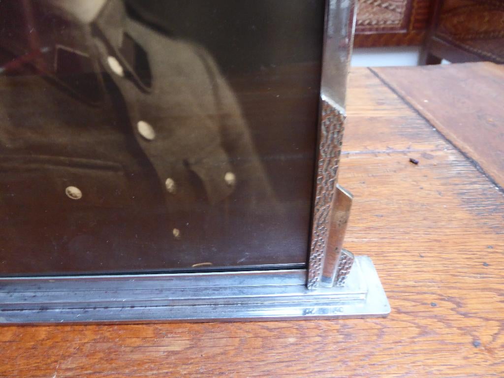 Art deco metalen fotolijst, Ophalen of Verzenden