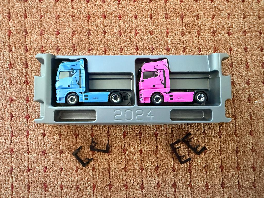 Herpa MAN ETGX set, Ophalen of Verzenden, Zo goed als nieuw, Bus of Vrachtwagen, Herpa