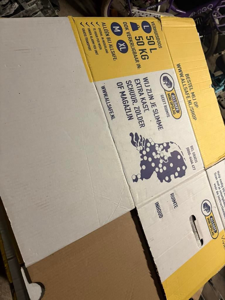 Verhuisdozen 20 stuks, Ophalen, Doos, 40 tot 60 cm, 50 tot 75 cm