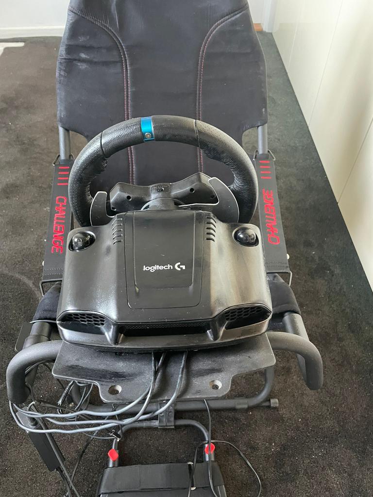 Playseat Challenge met Logitech G29 racestuur en pedalen, Ophalen, Gebruikt