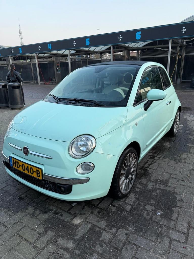 Fiat 500 0.9 Twinair AUT 2015 Groen, Auto's, 40 €/maand, Origineel Nederlands, 26 km/l, Particulier