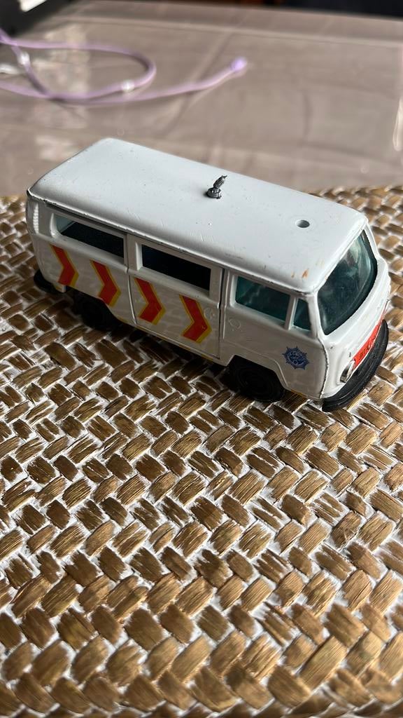 GAMA MINI 1201 VW VOLKSWAGEN TRANSPORTER T2 RIJKSPOLITIE, Ophalen of Verzenden, Zo goed als nieuw, Auto