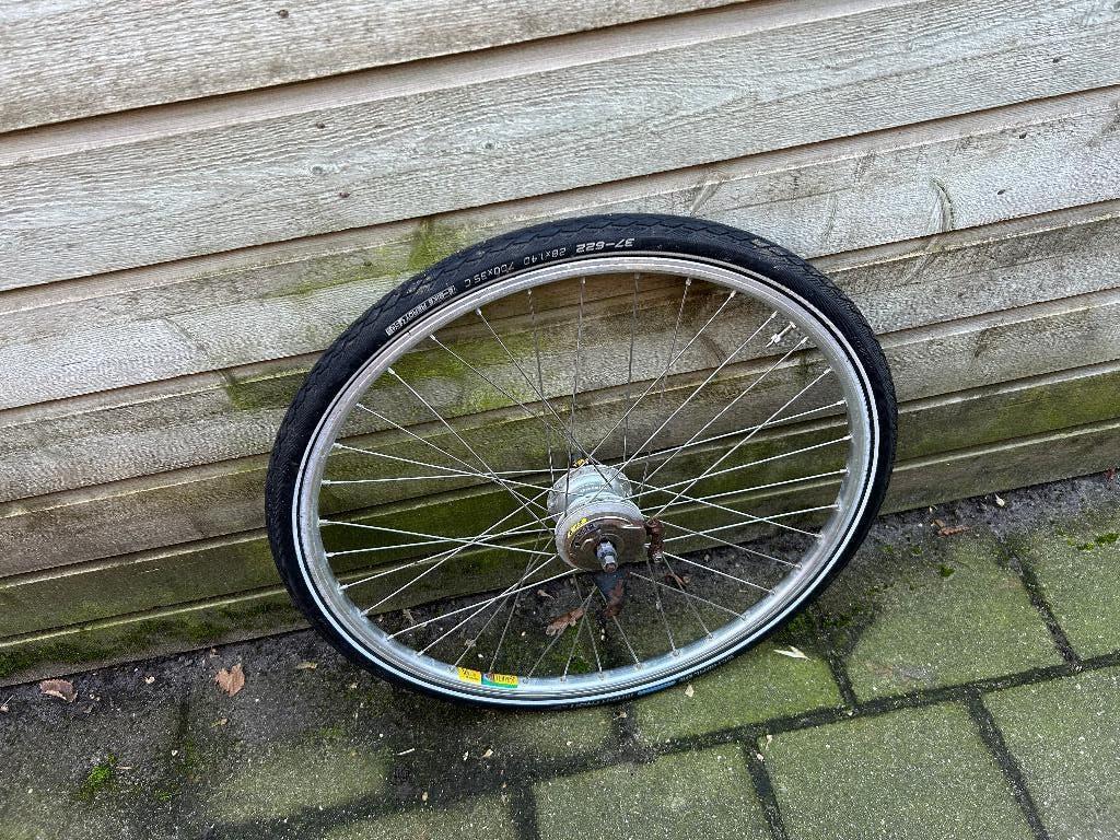 tk:Achterwiel 28 inch 7 NEXUS versnellingen rollerbrakes, Ophalen of Verzenden, Gebruikt