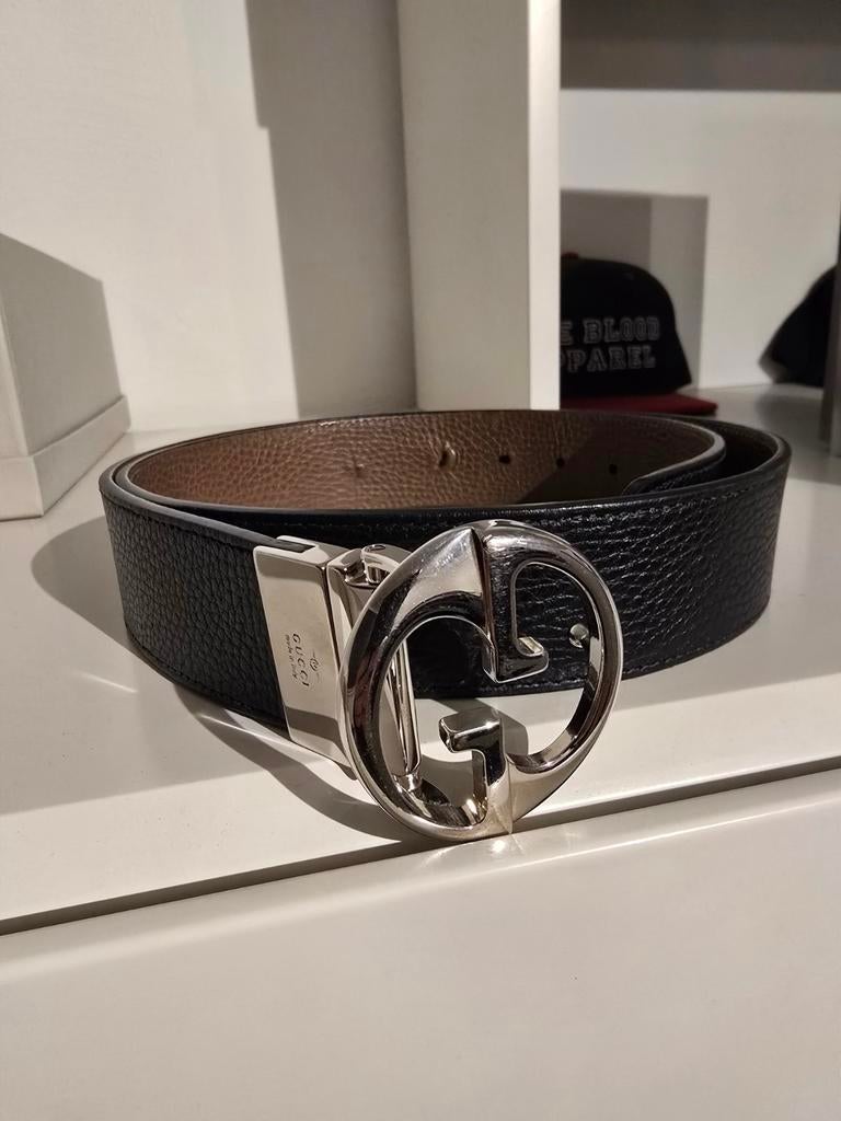 Gucci riem, Ophalen of Verzenden, Zwart