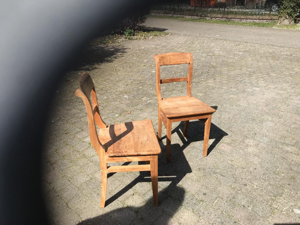Teakhouten stoelen, Huis en Inrichting, Overige Huis en Inrichting, Ophalen, Gebruikt