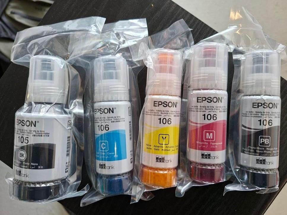 Epson inkt origineel, 105 & 106 - Complete set (5 stuks), Ophalen of Verzenden, Nieuw, Cartridge, Epson