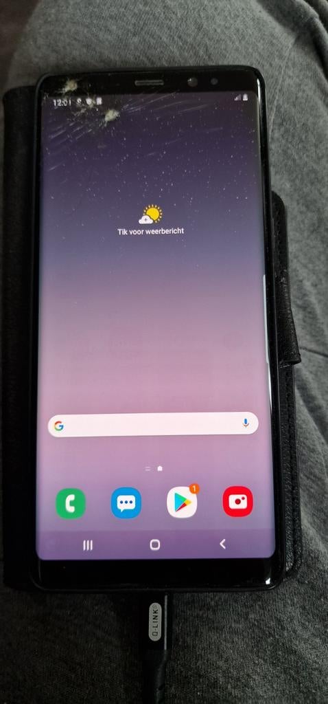 Samsung Note 8 - Schade aan scherm, werkt perfect, Ophalen, Gebruikt, Zwart, Touchscreen