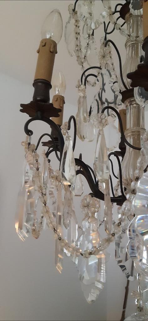 Prachtige grote Franse kroonluchter, Ophalen