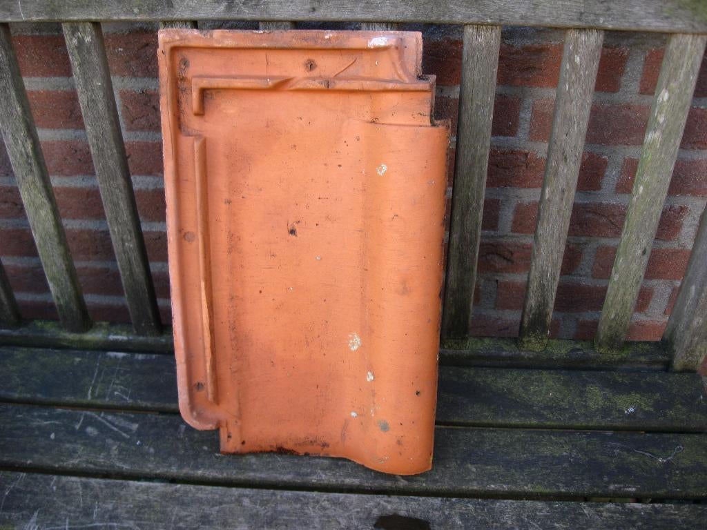 Dakpannen Tiefa rood zonder glazuur, Ophalen, Gebruikt, Steen of Klei, 5 tot 10 m²