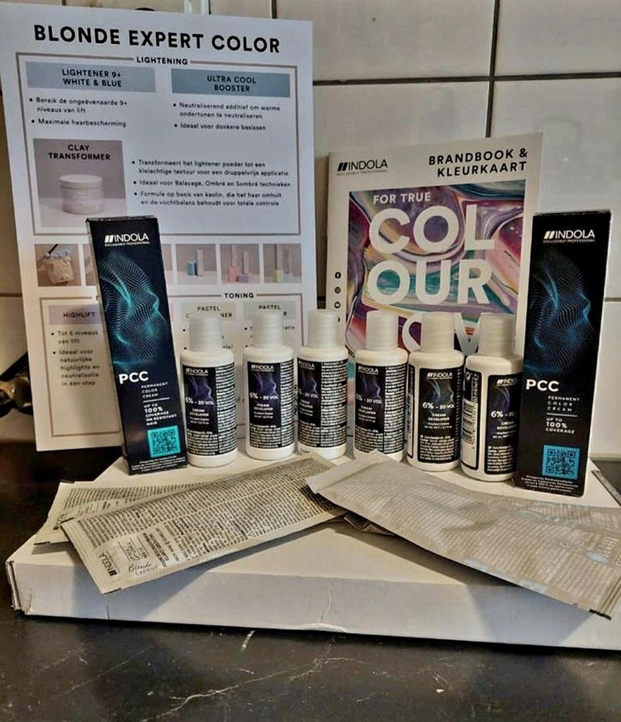 Indola Professioneel Haarverf Pakket Blondtinten, Ophalen of Verzenden, Nieuw
