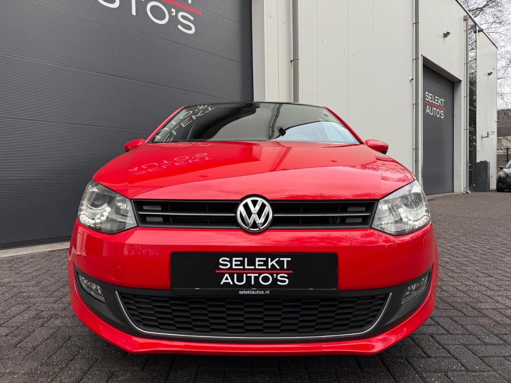 Volkswagen Polo 1.2 TSI Highline 105 PK DSG Panoramadak/Xeno, Voorwielaandrijving, Stof, Gebruikt, Zwart