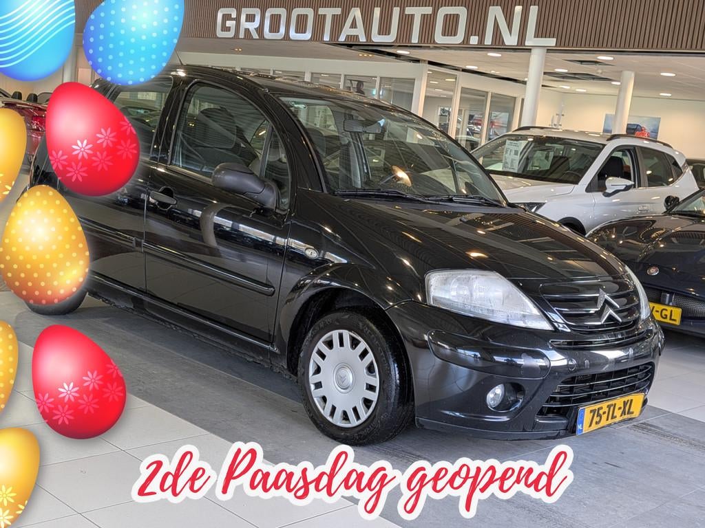 Citroën C3 1.4i-16V Ambiance Airco, Stuurbekrachtiging, Voorwielaandrijving, 1160 kg, 4 cilinders, Zwart
