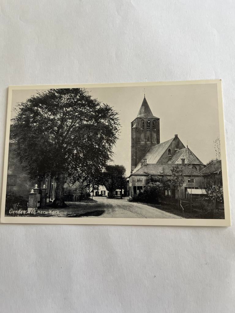 Ansichtkaart Lienden Ned Herv Kerk, Verzamelen, Ansichtkaarten | Nederland, Ophalen of Verzenden, 1940 tot 1960, Ongelopen, Gelderland
