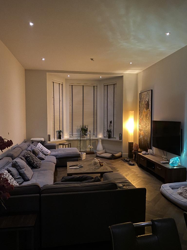 Grote bankstel te koop, mooie prijs!, Ophalen, Gebruikt, Stoffen bank, Overige maten