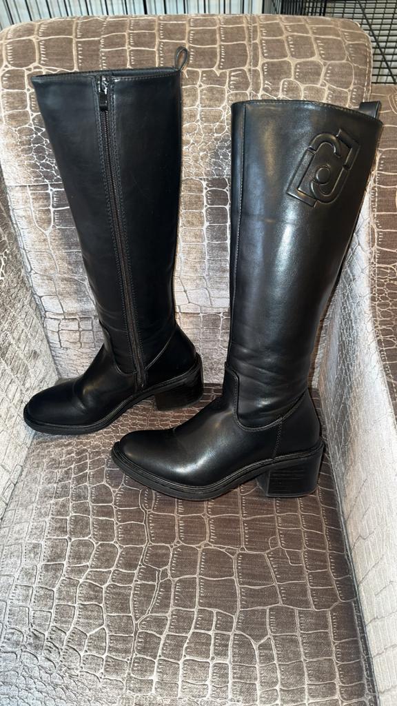 Liu Jo Zwarte Hoge Laarzen - Maat 37, Hoge laarzen, Zwart, Ophalen of Verzenden, Zo goed als nieuw