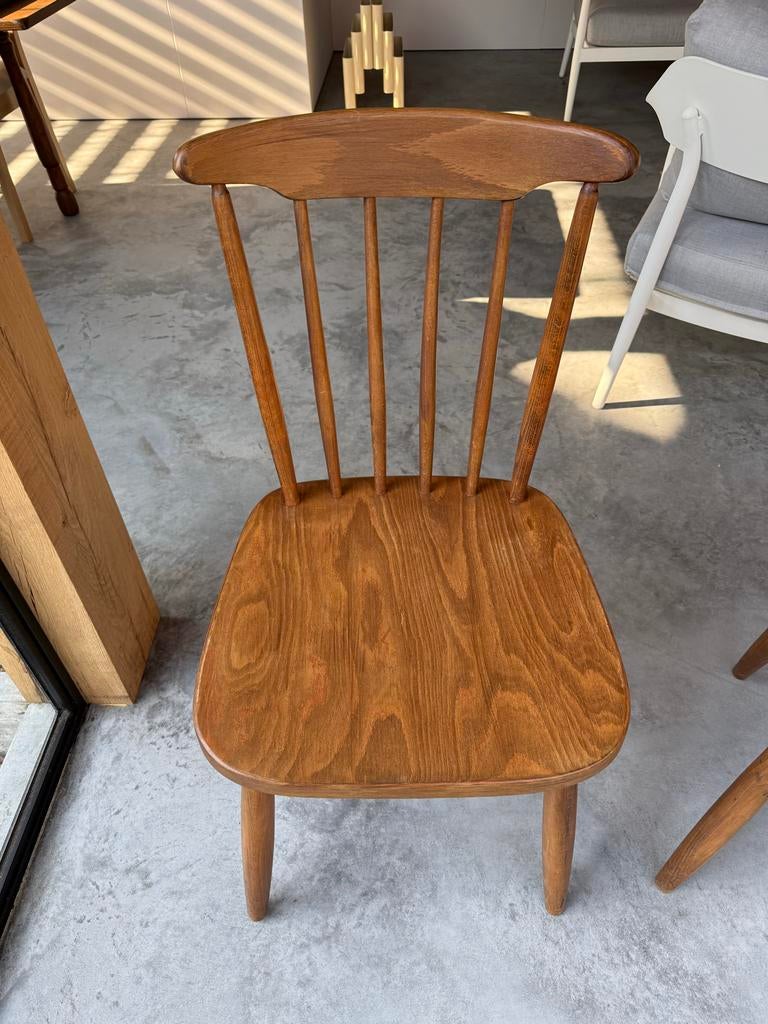Vintage Drevounia stoelen - Made in Czechoslovakia, Huis en Inrichting, Stoelen, Gebruikt, Eén, Hout, Bruin, Ophalen