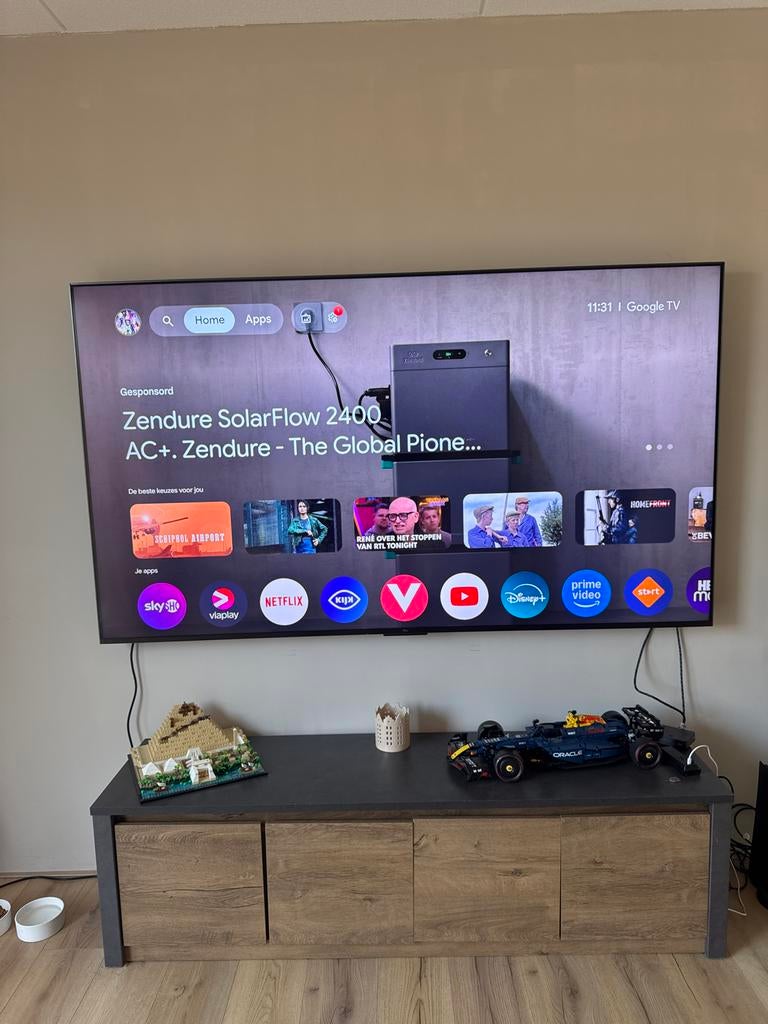 TCL 85 inch Smart TV inclusief beugel, Overige merken, QLED, Ophalen of Verzenden, Zo goed als nieuw