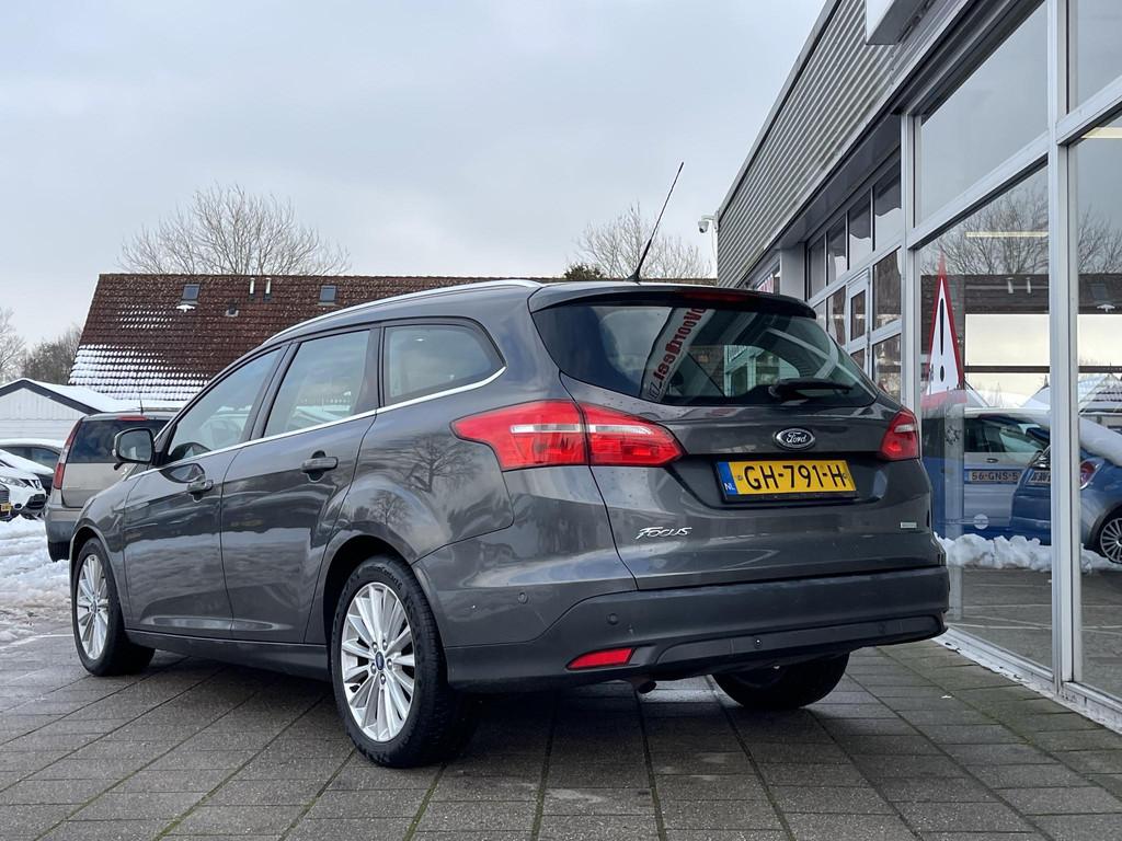 Ford Focus Wagon 1.0 First Edition /Cruise/Clima/Navi/2015/A, Gebruikt, Euro 6, Met garantie (alle), Origineel Nederlands
