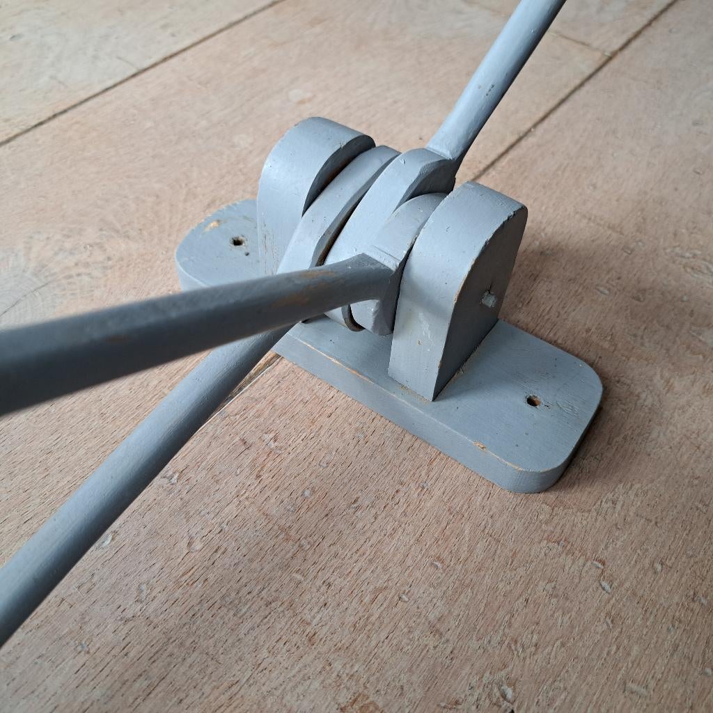 Oud brocante houten handdoekrek muurrek handdoeken *Etage3*, Gebruikt, ., Ophalen of Verzenden, .