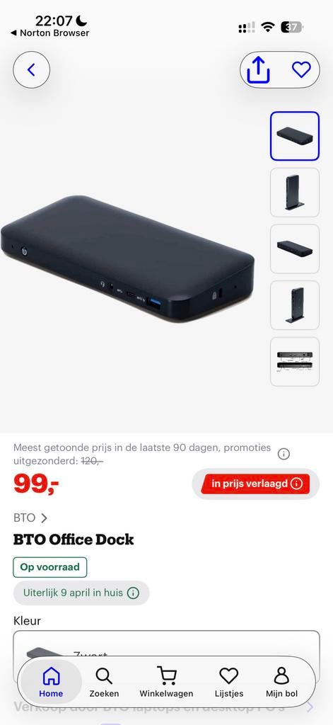 USB-C Docking Station – Compact & krachtig, Computers en Software, Dockingstations, Ophalen of Verzenden, Zo goed als nieuw, Docking station