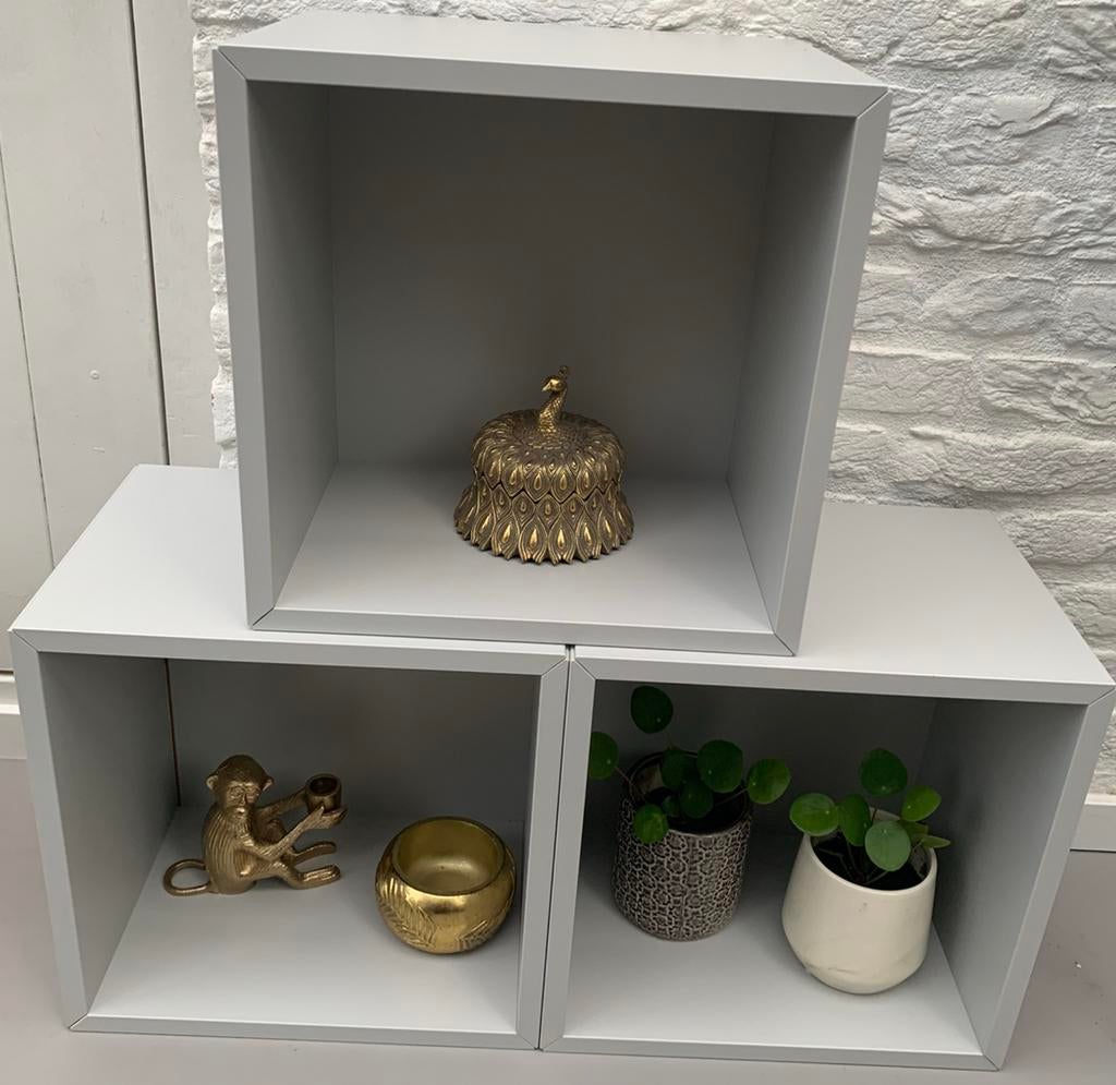 Ikea Eket wand of stapelkubussen 3 stuks, Ophalen, Zo goed als nieuw