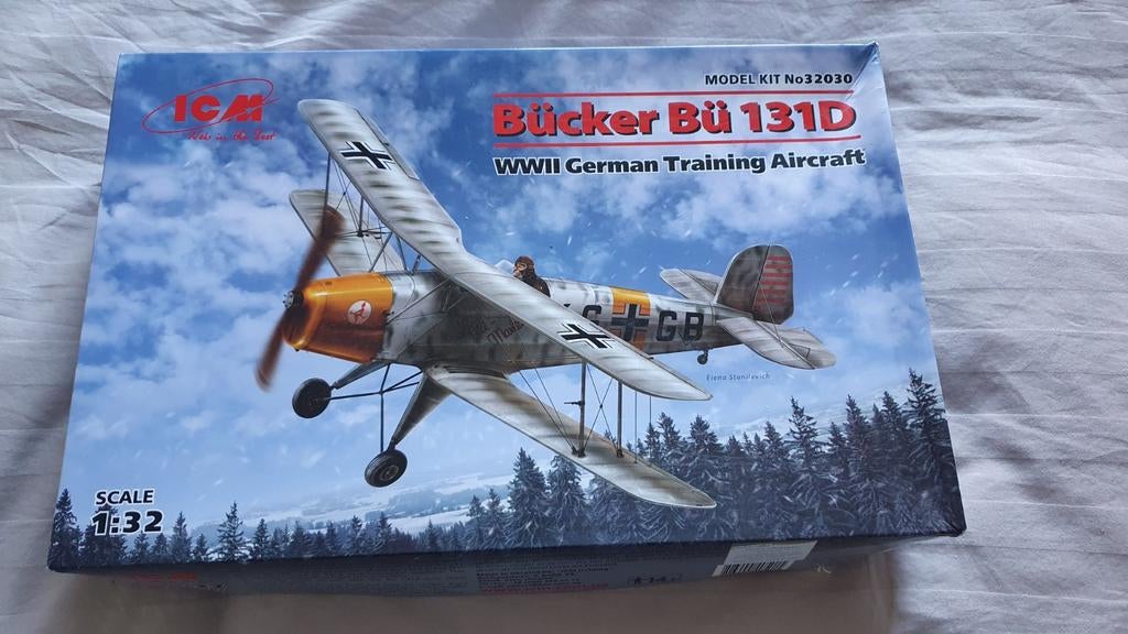 ICM 1/32 Bucker Bu-131 zie tekst, Overige merken, Gebruikt, Ophalen of Verzenden, Groter dan 1:72
