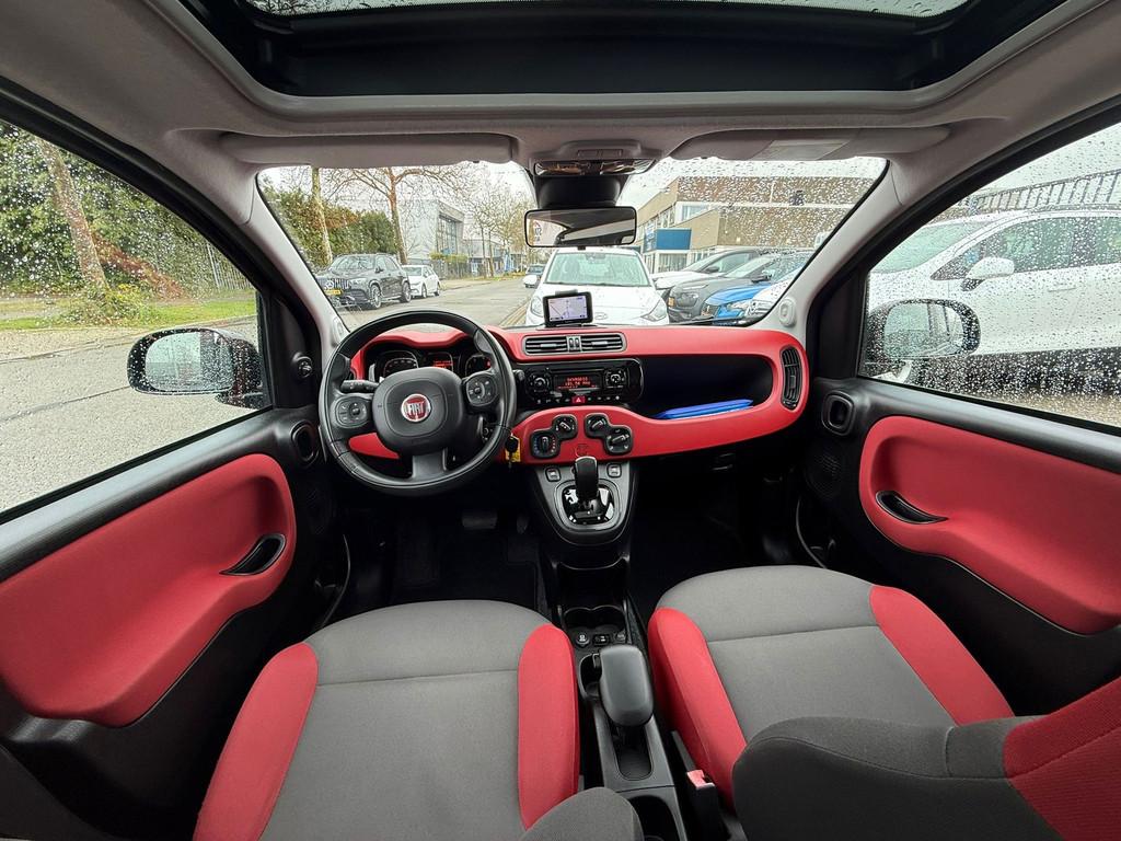 Fiat Panda 0.9 TwinAir Lounge Automaat, Panodak, Navi, NAP, Stof, Euro 6, Panda, Zwart