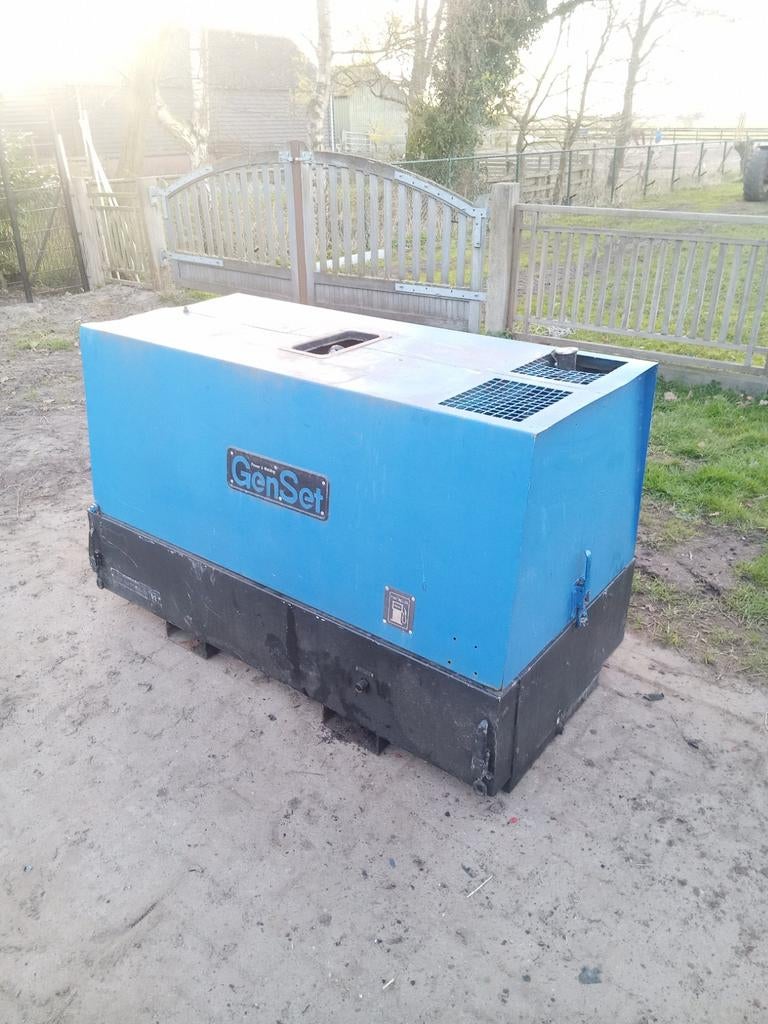 Genset Kubota silent lasaggregaat 370 ampere krachtstroom, Ophalen, Gebruikt, Dieselolie, Geluidgedempt