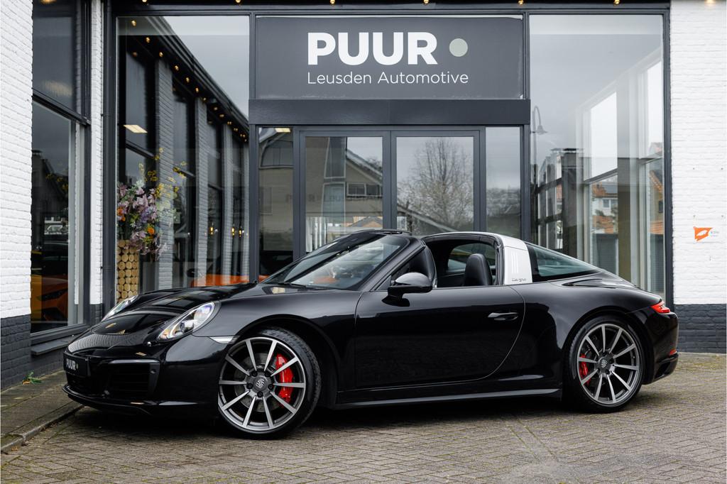Porsche 911 3.0 Targa 4S Sport-Chrono Sportuitlaat - 18-zete, Auto's, Gebruikt, Cabriolet, 4 stoelen, Zwart