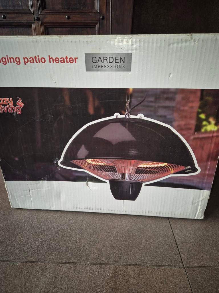 Hangende terrasverwarmer als nieuw!!, Ophalen of Verzenden