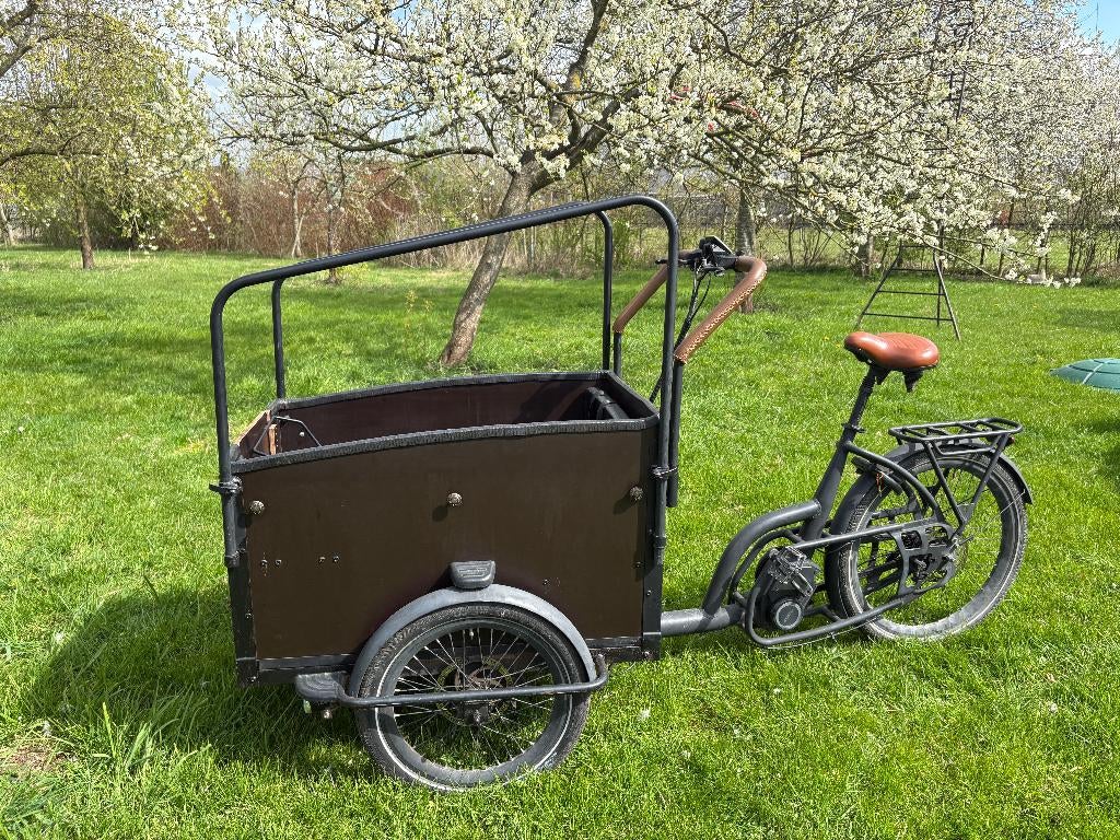 Cangoo Noon elektrische bakfiets 2023 – verbeterde versie, Ophalen, Zo goed als nieuw, 4 kinderen of meer, Huif