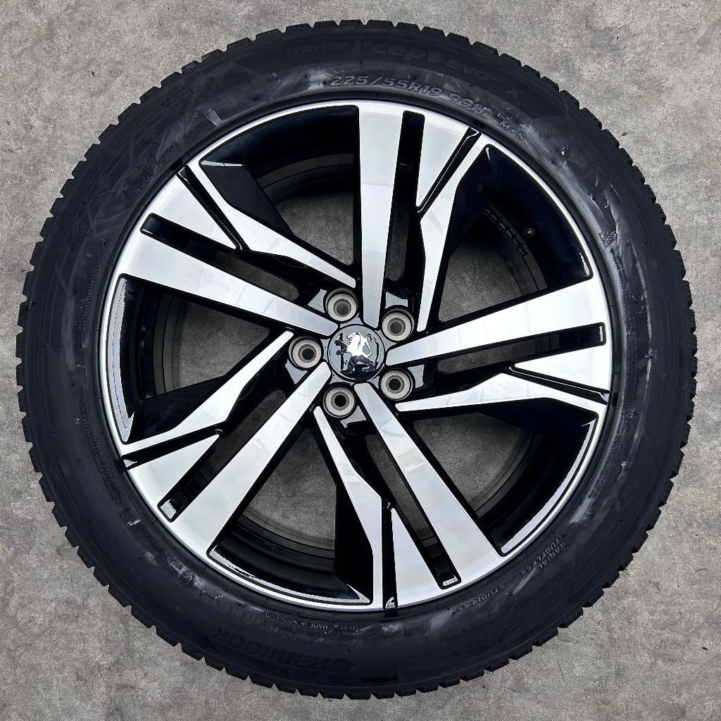 19 inch originele velgen +☀️of️❄️ banden Peugeot 3008 5008, Auto-onderdelen, Banden en Velgen, 19 inch, Gebruikt, Banden en Velgen