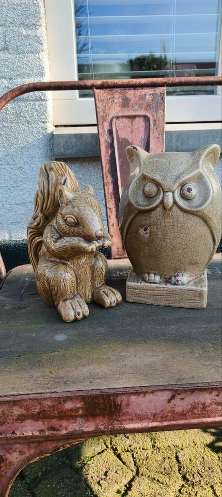 Uil en eekhoorn beeldjes, NIEUW, Ophalen of Verzenden, Nieuw