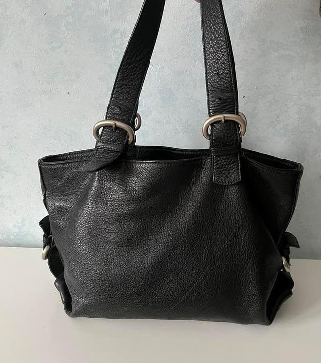 Lupo echte lederen handtas zwart ZGAN, Verzenden, Zo goed als nieuw, Zwart, Handtas