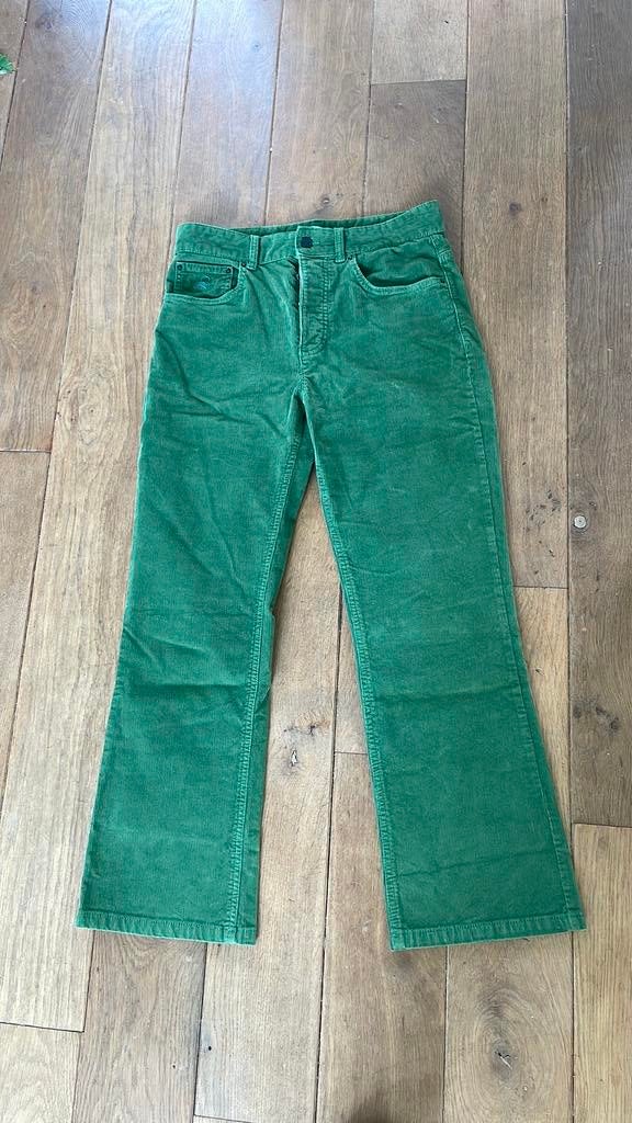 Dames rib broek, Ophalen of Verzenden, Zo goed als nieuw, Groen, Lang