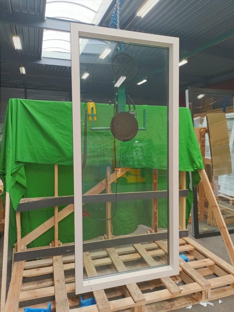 Kunststof Vast kozijn  b109,6 x h246,9 cm Crème -2128-