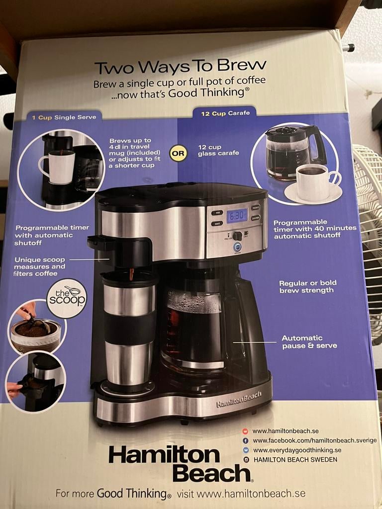 Koffiezet apparaat 2 in 1 kopje of kan, Ophalen, Zo goed als nieuw, Koffiemachine