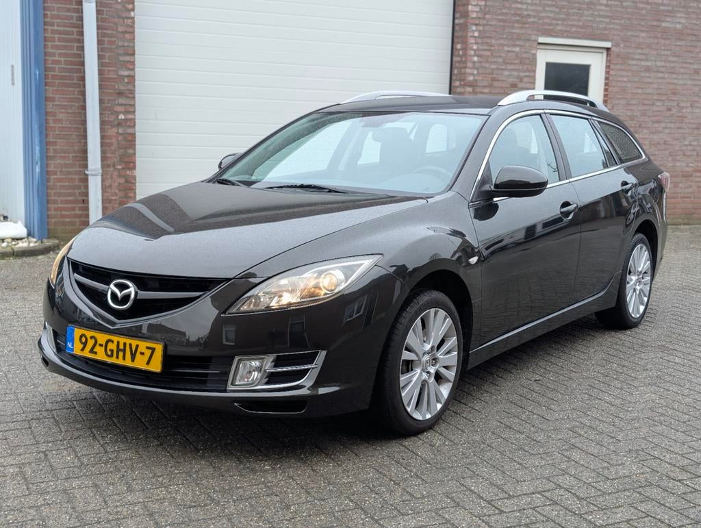 Mazda 6 sportbreak Olympia sport 2008, Auto's, Voorwielaandrijving, 1350 kg, Stof, Zwart