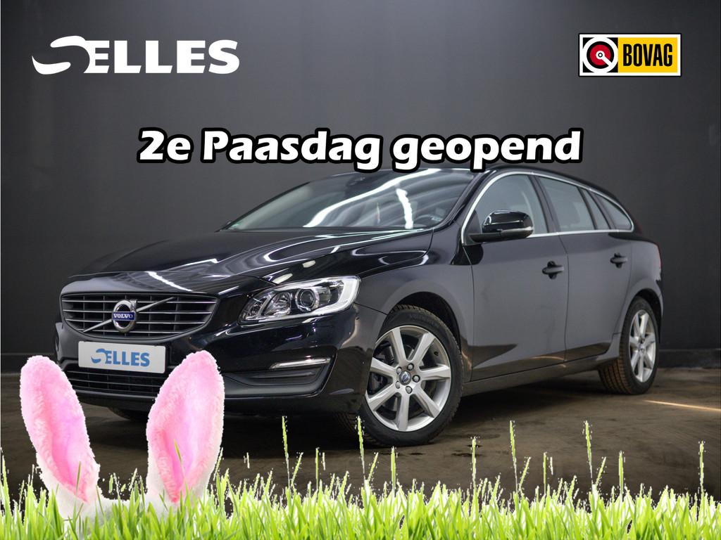 Volvo V60 1.5 T3 Nordic+ | Trekhaak | Stoelverwarming |, 4 cilinders, Leder en Stof, Zwart, Origineel Nederlands